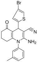 2-AMINO-4-(4-BROMO-2-THIENYL)-1-(3-METHYLPHENYL)-5-OXO-1,4,5,6,7,8-HEXAHYDRO-3-QUINOLINECARBONITRILE AldrichCPR