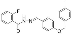 2-FLUORO-N'-(4-((4-METHYLBENZYL)OXY)BENZYLIDENE)BENZOHYDRAZIDE AldrichCPR