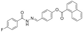 4-(2-(4-FLUOROBENZOYL)CARBOHYDRAZONOYL)PHENYL 1-NAPHTHOATE AldrichCPR