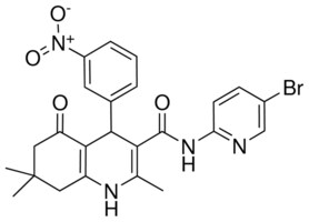N-(5-BROMO-2-PYRIDINYL)-2,7,7-TRIMETHYL-4-(3-NITROPHENYL)-5-OXO-1,4,5,6,7,8-HEXAHYDRO-3-QUINOLINECARBOXAMIDE AldrichCPR
