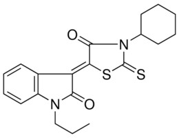 (3Z)-3-(3-CYCLOHEXYL-4-OXO-2-THIOXO-1,3-THIAZOLIDIN-5-YLIDENE)-1-PROPYL-1,3-DIHYDRO-2H-INDOL-2-ONE AldrichCPR