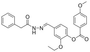 2-ETHOXY-4-(2-(PHENYLACETYL)CARBOHYDRAZONOYL)PHENYL 4-METHOXYBENZOATE AldrichCPR