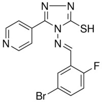 4-((5-BROMO-2-FLUOROBENZYLIDENE)AMINO)-5-(4-PYRIDINYL)-4H-1,2,4-TRIAZOLE-3-THIOL AldrichCPR