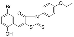 5-(5-BROMO-2-HYDROXY-BENZYLIDENE)-3-(4-ETHOXY-PHENYL)-2-THIOXO-THIAZOLIDIN-4-ONE AldrichCPR