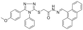 N'-[(E)-9-ANTHRYLMETHYLIDENE]-2-{[5-(4-METHOXYPHENYL)-4-PHENYL-4H-1,2,4-TRIAZOL-3-YL]SULFANYL}ACETOHYDRAZIDE AldrichCPR