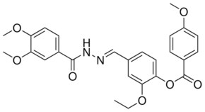 4-(2-(3,4-DIMETHOXYBENZOYL)CARBOHYDRAZONOYL)-2-ETHOXYPHENYL 4-METHOXYBENZOATE AldrichCPR