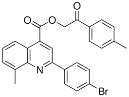 2-(4-METHYLPHENYL)-2-OXOETHYL 2-(4-BROMOPHENYL)-8-METHYL-4-QUINOLINECARBOXYLATE AldrichCPR