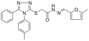 N'-[(E)-(5-METHYL-2-FURYL)METHYLIDENE]-2-{[4-(4-METHYLPHENYL)-5-PHENYL-4H-1,2,4-TRIAZOL-3-YL]SULFANYL}ACETOHYDRAZIDE AldrichCPR