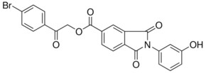 2-(4-BROMOPHENYL)-2-OXOETHYL 2-(3-HYDROXYPHENYL)-1,3-DIOXO-5-ISOINDOLINECARBOXYLATE AldrichCPR