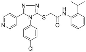 2-{[4-(4-CHLOROPHENYL)-5-(4-PYRIDINYL)-4H-1,2,4-TRIAZOL-3-YL]SULFANYL}-N-(2-ISOPROPYLPHENYL)ACETAMIDE AldrichCPR