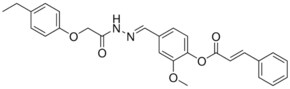 4-(2-((4-ETHYLPHENOXY)ACETYL)CARBOHYDRAZONOYL)-2-METHOXYPHENYL 3-PHENYLACRYLATE AldrichCPR
