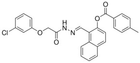 1-(2-((3-CHLOROPHENOXY)ACETYL)CARBOHYDRAZONOYL)-2-NAPHTHYL 4-METHYLBENZOATE AldrichCPR