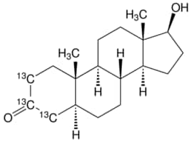 双氢睾酮-2,3,4-13C3 溶液 0.1&#160;mg/mL in methanol, 99 atom % 13C, 97% (CP)