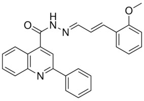 2-PHENYL-QUINOLINE-4-CARBOXYLIC ACID (3-(2-METHOXY-PHENYL)-ALLYLIDENE)-HYDRAZIDE AldrichCPR