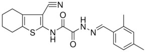 N-(3-CYANO-4,5,6,7-TETRAHYDRO-1-BENZOTHIEN-2-YL)-2-[(2E)-2-(2,4-DIMETHYLBENZYLIDENE)HYDRAZINO]-2-OXOACETAMIDE AldrichCPR