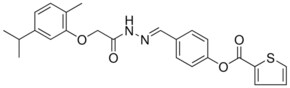 4-(2-((5-ISOPROPYL-2-METHYLPHENOXY)AC)CARBOHYDRAZONOYL)PH 2-THIOPHENECARBOXYLATE AldrichCPR