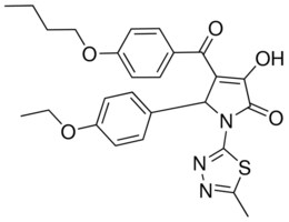 4-(4-BUTOXYBENZOYL)-5-(4-ETHOXYPHENYL)-3-HYDROXY-1-(5-METHYL-1,3,4-THIADIAZOL-2-YL)-1,5-DIHYDRO-2H-PYRROL-2-ONE AldrichCPR