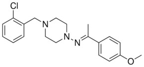 (4-(2-CHLORO-BENZYL)-PIPERAZIN-1-YL)-(1-(4-METHOXY-PHENYL)-ETHYLIDENE)-AMINE AldrichCPR