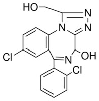 8-chloro-6-(2-chlorophenyl)-1-(hydroxymethyl)-4H-[1,2,4]triazolo[4,3-a][1,4]benzodiazepin-4-ol AldrichCPR