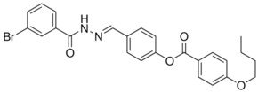 4-(2-(3-BROMOBENZOYL)CARBOHYDRAZONOYL)PHENYL 4-BUTOXYBENZOATE AldrichCPR