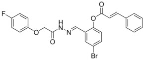 4-BR-2-((((4-FLUOROPHENOXY)AC)HYDRAZONO)ME)PHENYL 3-PHENYL-2-PROPENOATE AldrichCPR