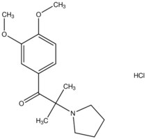 1-(3,4-dimethoxyphenyl)-2-methyl-2-(1-pyrrolidinyl)-1-propanone hydrochloride AldrichCPR