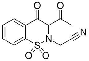 (3-acetyl-1,1-dioxido-4-oxo-3,4-dihydro-2H-1,2-benzothiazin-2-yl)acetonitrile AldrichCPR