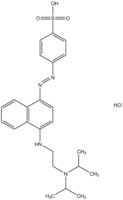 4-[(E)-(4-{[2-(diisopropylamino)ethyl]amino}-1-naphthyl)diazenyl]benzenesulfonic acid hydrochloride AldrichCPR