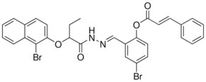 4-BR-2-(2-(2-((1-BR-2-NAPHTHYL)OXY)BUTANOYL)CARBOHYDRAZONOYL)PH 3-PHENYLACRYLATE AldrichCPR