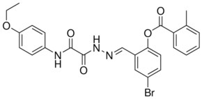 4-BR-2-(2-((4-ETHOXYANILINO)(OXO)ACETYL)CARBOHYDRAZONOYL)PHENYL 2-METHYLBENZOATE AldrichCPR