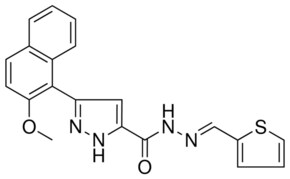 3-(2-METHOXY-1-NAPHTHYL)-N'-[(E)-2-THIENYLMETHYLIDENE]-1H-PYRAZOLE-5-CARBOHYDRAZIDE AldrichCPR
