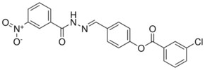 4-(2-(3-NITROBENZOYL)CARBOHYDRAZONOYL)PHENYL 3-CHLOROBENZOATE AldrichCPR