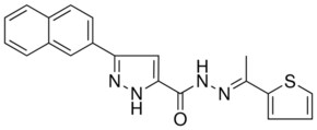 3-(2-NAPHTHYL)-N'-[(E)-1-(2-THIENYL)ETHYLIDENE]-1H-PYRAZOLE-5-CARBOHYDRAZIDE AldrichCPR
