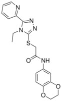 N-(2,3-DIHYDRO-1,4-BENZODIOXIN-6-YL)-2-{[4-ETHYL-5-(2-PYRIDINYL)-4H-1,2,4-TRIAZOL-3-YL]SULFANYL}ACETAMIDE AldrichCPR