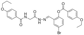 4-BR-2-(2-(((4-PROPOXYBENZOYL)AMINO)AC)CARBOHYDRAZONOYL)PHENYL 4-ETHOXYBENZOATE AldrichCPR