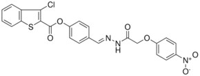 4-(2-((4-NITROPHENOXY)AC)CARBOHYDRAZONOYL)PH 3-CL-1-BENZOTHIOPHENE-2-CARBOXYLATE AldrichCPR
