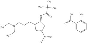 2-hydroxybenzoic acid compound with N-((2Z)-3-[3-(diethylamino)propyl]-5-nitro-1,3-thiazol-2(3H)-ylidene)-2,2-dimethylpropanamide AldrichCPR