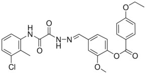 4-((E)-{[(3-CHLORO-2-METHYLANILINO)(OXO)ACETYL]HYDRAZONO}METHYL)-2-METHOXYPHENYL 4-ETHOXYBENZOATE AldrichCPR