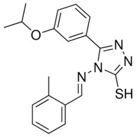 5-(3-ISOPROPOXYPHENYL)-4-{[(E)-(2-METHYLPHENYL)METHYLIDENE]AMINO}-4H-1,2,4-TRIAZOL-3-YL HYDROSULFIDE AldrichCPR