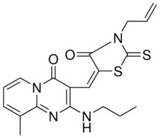 3-[(E)-(3-ALLYL-4-OXO-2-THIOXO-1,3-THIAZOLIDIN-5-YLIDENE)METHYL]-9-METHYL-2-(PROPYLAMINO)-4H-PYRIDO[1,2-A]PYRIMIDIN-4-ONE AldrichCPR