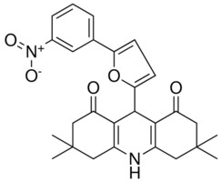 3,3,6,6-TETRAMETHYL-9-[5-(3-NITROPHENYL)-2-FURYL]-3,4,6,7,9,10-HEXAHYDRO-1,8(2H,5H)-ACRIDINEDIONE AldrichCPR