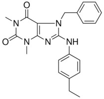 7-BENZYL-8-(4-ETHYLANILINO)-1,3-DIMETHYL-3,7-DIHYDRO-1H-PURINE-2,6-DIONE AldrichCPR