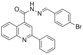 2-PHENYL-QUINOLINE-4-CARBOXYLIC ACID (4-BROMO-BENZYLIDENE)-HYDRAZIDE AldrichCPR
