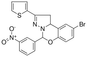 9-BROMO-5-(3-NITROPHENYL)-2-(2-THIENYL)-1,10B-DIHYDROPYRAZOLO[1,5-C][1,3]BENZOXAZINE AldrichCPR