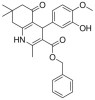 BENZYL 4-(3-HYDROXY-4-METHOXYPHENYL)-2,7,7-TRIMETHYL-5-OXO-1,4,5,6,7,8-HEXAHYDRO-3-QUINOLINECARBOXYLATE AldrichCPR