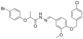 2-(4-BR-PHENOXY)-N'-(4-((4-CL-BENZYL)OXY)-3-METHOXYBENZYLIDENE)PROPANOHYDRAZIDE AldrichCPR