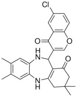 11-(6-CHLORO-4-OXO-4H-CHROMEN-3-YL)-3,3,7,8-TETRAMETHYL-2,3,4,5,10,11-HEXAHYDRO-1H-DIBENZO[B,E][1,4]DIAZEPIN-1-ONE AldrichCPR