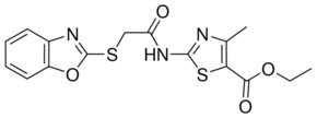 ETHYL 2-[[(1,3-BENZOXAZOL-2-YLSULFANYL)ACETYL]AMINO]-4-METHYL-1,3-THIAZOLE-5-CARBOXYLATE AldrichCPR