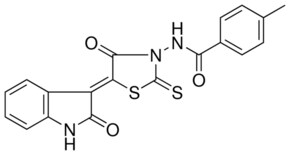 4-METHYL-N-[(5Z)-4-OXO-5-(2-OXO-1,2-DIHYDRO-3H-INDOL-3-YLIDENE)-2-THIOXO-1,3-THIAZOLIDIN-3-YL]BENZAMIDE AldrichCPR