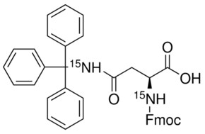 Fmoc-N-三苯甲基-L-天冬酰胺-15N2 98 atom % 15N, 95% (CP)